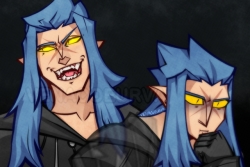 venacoeurva:   When you’re making progress in infiltrating the Organization to take it over vs. when your accomplice flakes on you for magical kids he’s known for less than a year: The story of Saix basically  -Don’t reupload/edit/use without proper