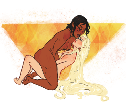 ladyfenharel:  buff rocketeer + smol angel  (ref’d this pose by oro .. saw it + needed to draw my fav lesbians) 