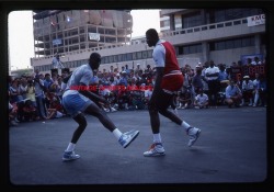 As you all probably know, I never post watermarked images however this is an exception.  I have searched high and low for a version of this with no watermark - never to find it.  Here&rsquo;s What I Know: The photo is obvi Jordan playing against Ewing.