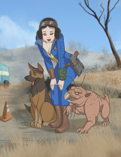 gamefreaksnz: These Disney Princesses reimagined as Fallout 4 characters are brutal and brilliant These unique pieces of art show Disney Princesses reimagined as wasteland survivors in Fallout’s world. Artist Petarsaur.  