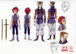 thundersolstice: I don’t see these being shared very often. Official design references for kid Lion-O/Tygra, Cheetara(’s boobs), and Claudus. only reboot that matters