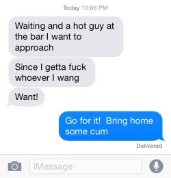 oregoncuckold:  My Hotwife is on the prowl again. Got this text from her tonight. Oregoncuckold 