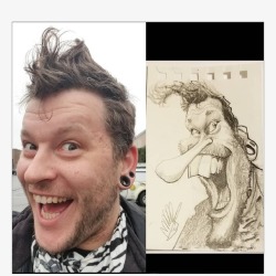 I picked up @avetiarts book and got a caricature to go with it.  The caricature i got of me was great and so is the book. It surveys live caricature (as opposed to working from your studio) and shows multiple styles with the same reference so you get