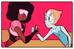 kingcheddarxvii:  Arm wrestlin’ comics   THIS IS SOMETHING I KNOW GARNET WILL DO FOR STEVEN