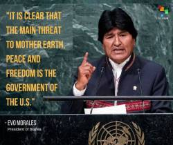 fuckyeahmarxismleninism:  Bolivian President Evo Morales at the 72nd United Nations General Assembly in New York, September 19, 2017.Via teleSUR English 