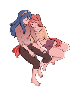 commission for @pasdechat of lucina/severa