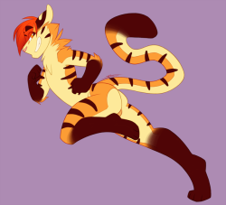 jarvofbutts: Running kitten~~ Some more dynamic tiger boy, and some clothe designs that he might wear.I do wanna make him really femmy and kind of a slut &gt;3&gt; Thought, opinions, questions welcome :3  More cute tiggie~ owo