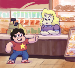 throwanything:  Steven relates the events of Sworn to the Sword to Sadie the following morning. 