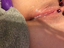 kayleekulo:  I don’t usually post pictures like this but….Who wants to see what made me so wet and creamy? I know a few of you would love to bury your face in between my legs and clean me all up, wouldn’t you? 
