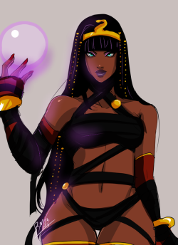blackmoonbabe:warmed up with new gyal, in whats probably her  laziest outfit but I drew her in it anyway, so who’s really the fool? Also gave her long hair because that looks better to me. 