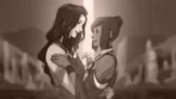 denimcatfish:  Some people have asked me for the korrasami wallpaper I use from my workspace picture. Here it is. xD Dropbox Link 