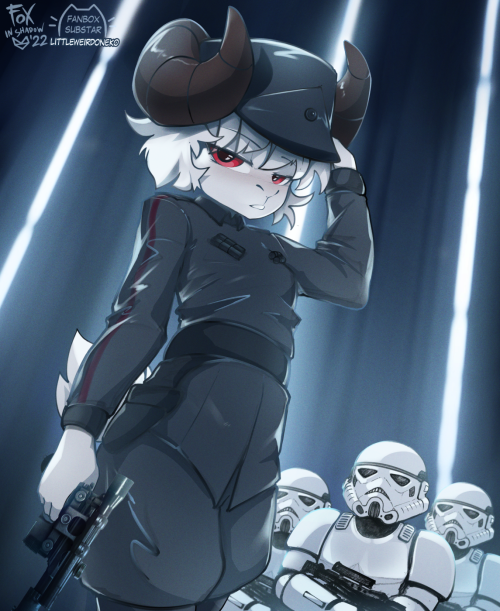 foxinshadow:Happy May the 4th! Join the dark side we have cookies yadda yadda, but more importantly the Imperial academy seems to be producing some real pretty goat officers 🐐👀Commission for Alpha, one of our top supporters 🙏💖Oh and I’m
