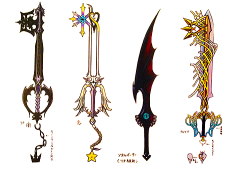 limitforms:  Kingdom Hearts HD 1.5 ReMIX, Artbook → Keyblades 