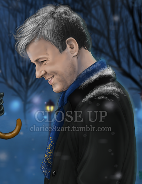 clarice82:  communionnimrod:  clarice82art:  Mystrade ~ Christmas Eve~~~~~~~~~~~~~~~~~~~~~~~~~~~~~~ “It’s Christmas eve, why are you walking around like a lonely wolf?” Mycroft asked curiously after meeting the handsome Detective Inspector