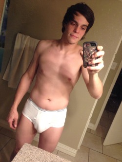 garrettryder18:Shower time, ready to get out these tighty whities :)