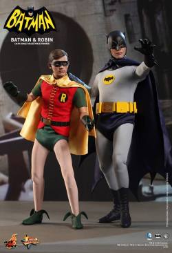 comicsalliance:  Hot Toys Reveals New “Batman ‘66” Batman and Robin Action Figures Images By Caleb Goellner The Batman ‘66 dynamic duo portrayed by Adam West and Burt Ward made their Hot Toys debut this past summer at SDCC 2013, but thanks
