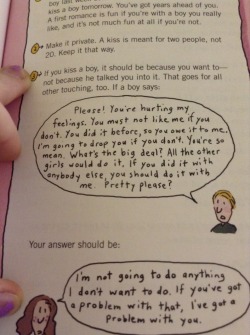 emlestrange: mazesprinter:  copyright 2001, american girl library empowering girls by teaching them what consent is and how manipulation is never ok  American Girl was the best shit. I’ve seen people get grossed out by the illustrations in their puberty