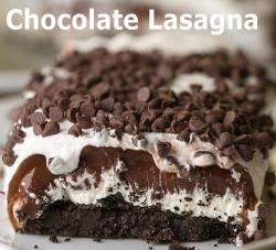 Foodaddictofficial:  Chocolate Lasagnaingredients 1 Package Regular Oreo Cookies