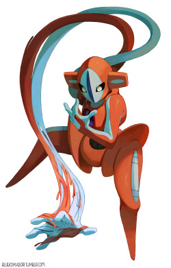bluekomadori:  idk if many people would agree with me but Deoxys is a pretty cool poke 