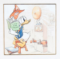 brianmichaelbendis:  &ldquo;Fire Chief,&rdquo; an original Donald Duck strip by Hank Porter from Good Housekeeping magazine, 1940. 