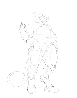 ricofoxmods:  So i finally came up with a design for Oxomoco’s armor suit, i will say im much more satisfied with this one compared to the last! ii may tweak this a little more later.as some of you may be aware of Sergals are very militaristic with