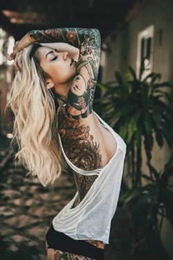 gorg-babes:  the hottest inked ones —&gt; http://gorg-babes.tumblr.com #inked #hot inked #inked girls #inked sexy #inked girl #tadded #tattoo #girl #hot