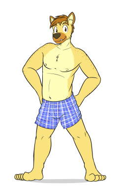 “Boxers!  Or as I like to call them, pant liners, because that all they’re really there for.  It’s basically the same thing as going commando, since they don’t actually provide any support, but they’re there so in case your pants fall down,