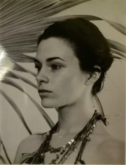 tmpls:  An iPhone photo of a Polaroid from shooting with Matthew Porter today. No make up, no editing.