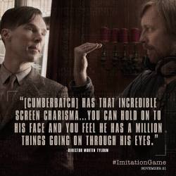  The Imitation Game @ImitationGame · Sep 16 The #ImitationGame Director @mortentyldum on #BenedictCumberbatch playing Alan Turing. 