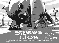 aromanillos:  New Steven Universe tonight!!! boarded by Lamar Abrams and me!! 