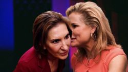  ‘Run! Run And Never Look Back!’ Whispers Heidi Cruz While Hugging Carly Fiorina On Rally Stage