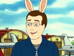 daggercube:  dimetrodone: Why does Buster’s father look like this??    Why his hairline go around his ears but his ears ain&rsquo;t there? Why he wear headphones on his ears but his ears ain&rsquo;t there? Why?