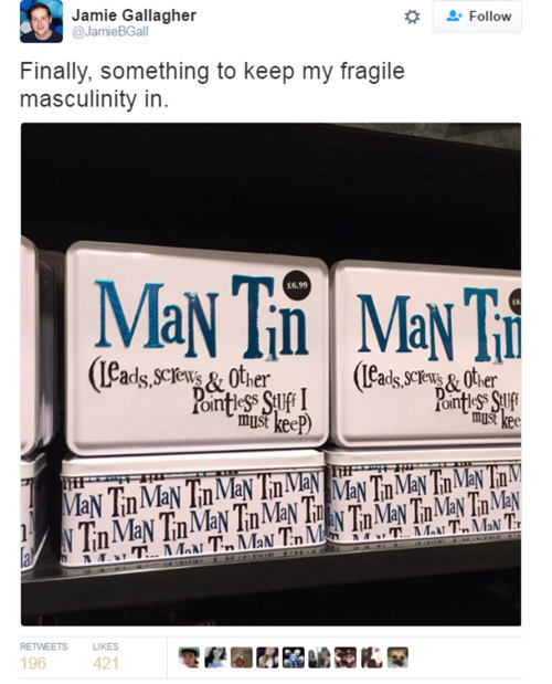 micdotcom:  THIS TUMBLR POST IS FOR MEN ONLY. FEMALES ARE NOT ALLOWED TO USE THESE PRODUCTS OR EAT MAN SOUP. 