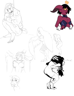 Big Sketchdump! Sorry Guys, This One Is Super, Uh&Amp;Hellip; Eclectic&Amp;Hellip;