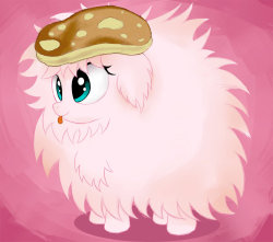 I have not much to post , But I have Fluffle puff with a pancake on her head ,   surprisingly I hardly ever see Fluffle Puff R34 hmmm - Artist= ????