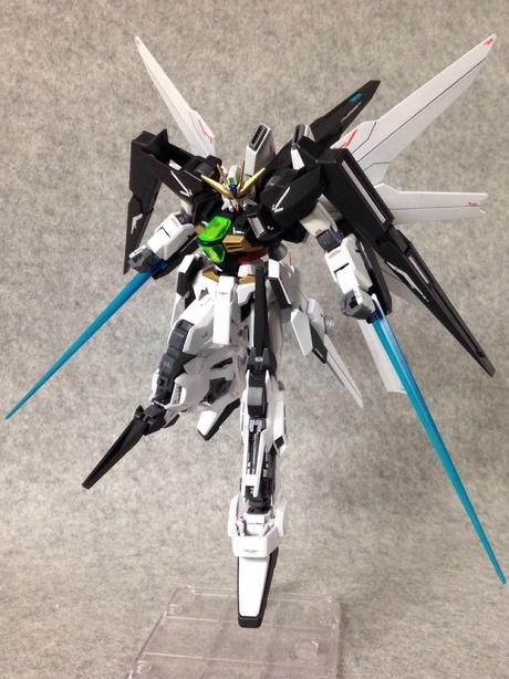 ani-plamo:  1/144 HG Gundam XX (X-cross) by MORIRIN Kits used: HGAW Gundam DX HG