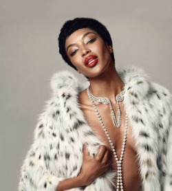 Global-Fashions:  Naomi Campbell - Madame Figaro Magazine December 2014 Photos Karl