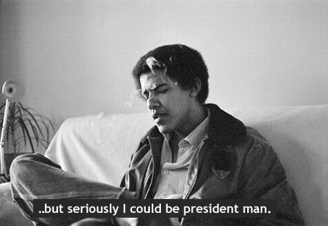 XXX preposition:  Barack Obama as a freshman photo