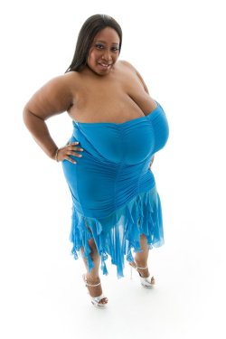 supersizebodies:  Wearing a halter top with 50N cups is asking for it… Cotton Candi 			50N 			5'4&quot; 			269 			122 			BMI:46.2 		