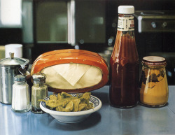 Still life with peppers paint by Ralph Goings 1981
