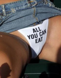 Thrilledbytease:  I Think This Woman May Think She Is Clever Wearing These Panties,