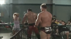 Hot4Men:  Davey Richards Ass Exposed, And What A Fine Ass It Is! 