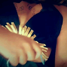 20/100 clothespins pulled off my body.  Thanks followers for helping me be a Tumblr whore.  ♡.KT