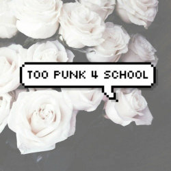 rxmemberingsxnday:  too punk 4 school /listen here/ a playlist for school  01.the pheonix/centuries mash up//fall out boy 02.no shows gerard way 03.fast in my car//paramore 04.just a girl//no doubt 05.high school never ends//bowling for soup 06.alergic