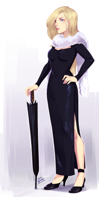 herukas:   Olivier Mira Armstrong - Queen of the North  I did a thing for Olivier 8) let’s pretend it’s halloween and that’s the reason of why she’s wearing a dress.