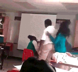 666hunnabruh:  buddahcris:  wa55up:  solpress:  girls out here playing with niggas like Feminism aint real.  shit  This nigga suplexed the shit out of her!  Equality 