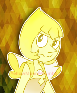 yellow-apatite:  I wanted to make a new icon for my youtube channel, and I drew Yellow Diamond’s Pearl. xD I might draw Blue Diamond’s Pearl later. God I love these pearls, it’s tempting to make my own pearlsona. 