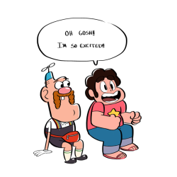 mechandra:Are you as excited for the Steven Universe / Uncle Grandpa crossover as I am??