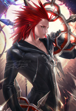 sakimichan:  Axel !one of my fav character from  kingdomHearts mainly because of his iconic hair XD !!!This is the normal version :) &gt;semi-nude PSD+high res,steps,vidprocess etc&gt;https://www.patreon.com/posts/axel-term-41-6851643