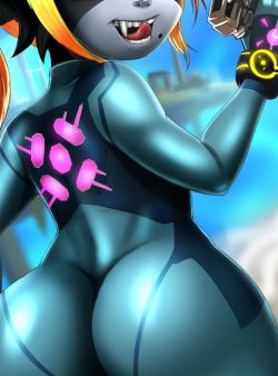 shadbase:  Midna got herself a Zerosuit aswell! Shes trying to get into Smash Bros as a playable character, by any means necessary! A new collab by TheCon and me. See the full pictures at Shagbase.com  love that midna booty~ &lt;3 &lt;3 &lt;3